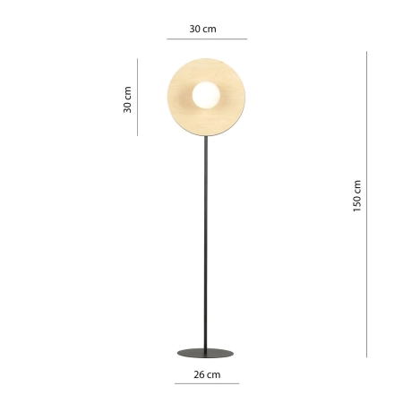 Dekoracyjna lampa podłogowa, idealna do sypialni 1303/LP1 z serii SOHO - 3