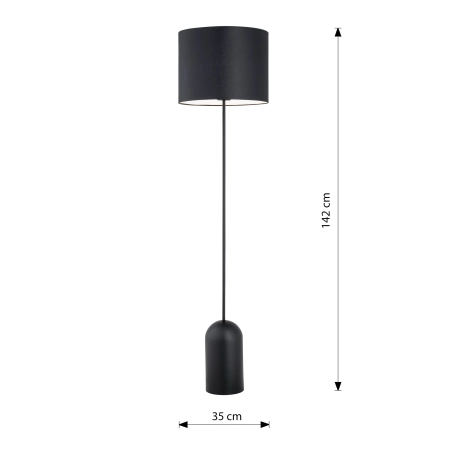 Stylowa lampa stojąca do salonu i sypialni 1322/LP1 z serii ASPEN