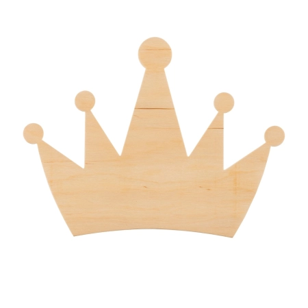 Kinkiet w kształcie korony, drewniana lampa 1345/K1 z serii QUEEN