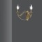 Złoty kinkiet pasujący ze świecowymi żarówkami 170/K2 z serii TORI - 4