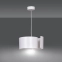Nietuzinkowa, biała lampa wisząca do kuchni 306/1 z serii VIXON - 2