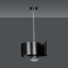 Czarna lampa wisząca na ozdobną żarówkę 284/1 z serii VIXON - 7