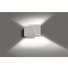 Biały kinkiet o nietuzinkowym kształcie do sypialni 940/1 serii FROST