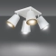 Biało-złota lampa sufitowa na kwadratowej podsufitce 407/4 serii PRISM - 2