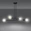 Czarna lampa w stylu loftowym na cztery żarówki 696/4 z serii MULTIPO - 7