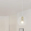 Lampa wisząca z białą oprawą i drucianym kloszem 145/1 z serii ALBIO - 9