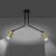 Czarno-złota lampa sufitowa z dwoma źródłami światła 655/2 serii VERNO - 3