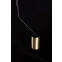 Czarna lampa sufitowa zakończona złotymi tubami 655/4 z serii VERNO - 4