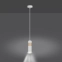 Pojedyncza biała lampa wisząca z drewnem 733/1 z serii AKARI - 4