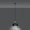 Czarna lampa wisząca z drewnianym elementem 582/1 z serii TUNISO - 5