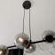 Lampa wisząca z sześcioma grafitowymi kloszami 875/6 z serii ROSSI - 6