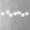 Okazała lampa wisząca z przezroczystymi kloszami 877/8 z serii ROSSI - 7