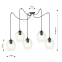 Lampa wisząca typu pająk z nieregularnymi kloszami 756/5 z serii LEVEL - 3
