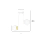 Biało-złota, minimalistyczna lampa sufitowa 1033/2 z serii RAGNAR - 8