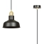 Czarno-złota, loftowa lampa wisząca do kuchni 1042/1 z serii IBOR - 4