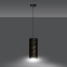 Czarna lampa wisząca z marmurowym wzorem 1056/1 z serii KARLI - 4