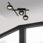 Asymetryczna, czarna lampa sufitowa do holu 1105/3 z serii SMART - 4