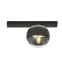 Czarna, pojedyncza lampa sufitowa z kloszem 1123/1 z serii FIT