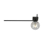 Minimalistyczna lampa sufitowa, ciemna kula 1131/1F z serii IMAGO