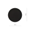 Okrągły kinkiet w kolorze czarnym, do sypialni 1166/2 z serii FORM - 3