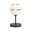 Minimalistyczna, biało-złota lampka stołowa 1182/LN z serii PIANO
