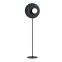 Czarna lampa stojąca z białym kloszem - loft 1187/LP z serii OSLO