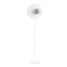 Biała lampa stojąca z grafitowym kloszem 1188/LP z serii OSLO - 2