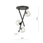 Dekoracyjna lampa z przezroczystymi kloszami 1195/3 z serii RIVER - 5
