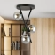 Stylowa lampa sufitowa z grafitowymi kloszami 1196/3 z serii RIVER - 3
