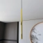 Punktowa lampa wisząca, złota rurka G9 1332/1 z serii SELTER