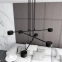 Czarny żyrandol do salonu w stylu loftowym 1339/6 z serii MODUS