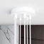 Nowoczesna, biała lampa wisząca do salonu 1340/6 z serii MODUS