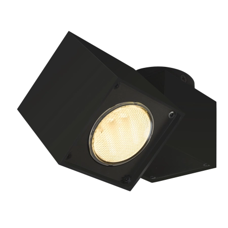 Czarny, punktowy reflektor na regulowanym przegubie HB12024 z serii VASTO