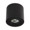 Czarna lampa natynkowa spot w kształcie tuby HB12073 z serii RULLO