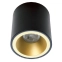 Czarno-złoty, okrągły spot natynkowy GU10 HB12096 z serii VERONA