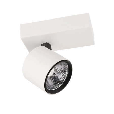 Biało-czarna lampa LED, punktowy reflektor SPL-2854-1B-WH z serii BONIVA