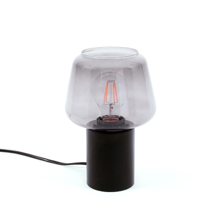 Designerska czarna lampka nocna TB-3332-1S-BK+SG z serii ROMIO