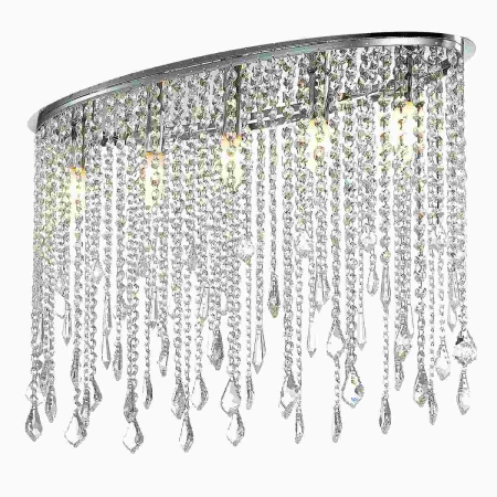 Lampa sufitowa glamour z wiszącymi kryształkami MA04928C-005 z serii KAAS