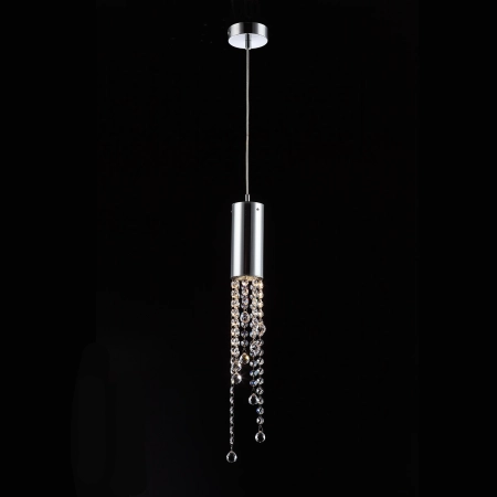 Elegancka lampa wisząca tuba z kryształkami MD93708-1A z serii LARIX
