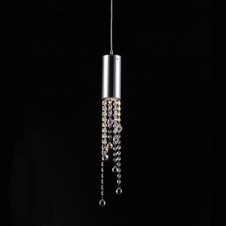 Elegancka lampa wisząca tuba z kryształkami MD93708-1A z serii LARIX 2