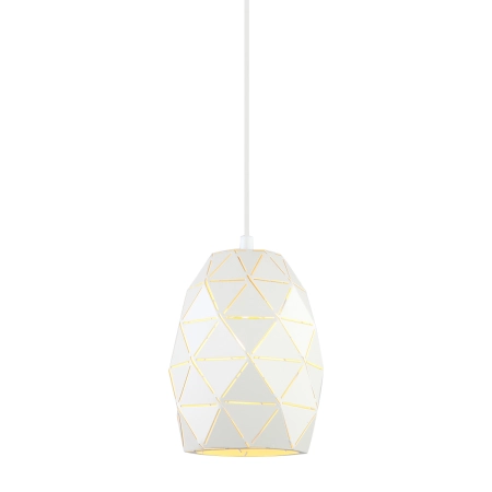 Biała, minimalistyczna lampa na zwisie MDM-3480/1 W z serii HARLEY
