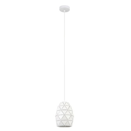 Biała, minimalistyczna lampa na zwisie MDM-3480/1 W z serii HARLEY 3