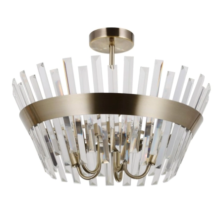 Lampa sufitowa w stylu glamour, kryształki PND-22450-5-ABR z serii ALTOYA