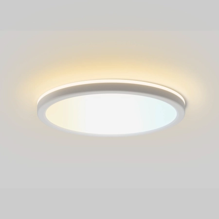 Biała, okrągła lampa sufitowa ⌀30 PLF-63452-300R-28W-WH z serii CORTE - 3