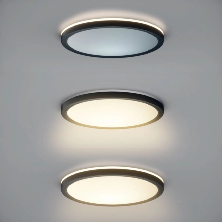 Nowoczesny plafon LED do salonu ⌀40 PLF-63452-400R-36W-BL z serii CORTE - 2