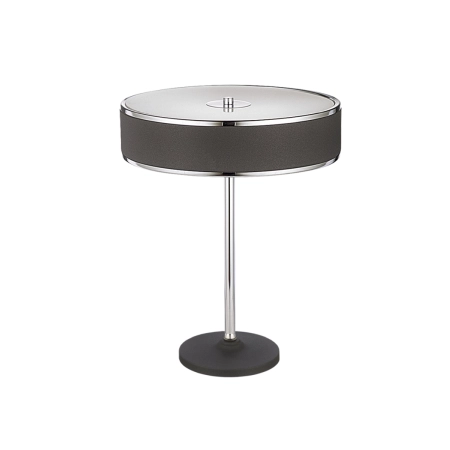 Designerska, chromowana, prosta lampka stołowa JUP 1217 z serii JAZZ