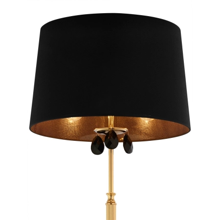 Elegancka, salonowa czarno-złota lampa podłogowa JUP 1800 z serii EGIDA 2