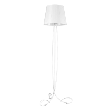 Elegancka, srebrna lampa podłogowa do salonu K-4074 z serii IRMA