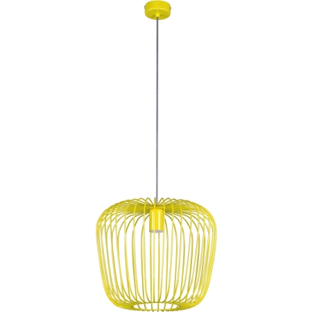 Designerska, żółta, druciana lampa wisząca K-4103 z serii EDEN