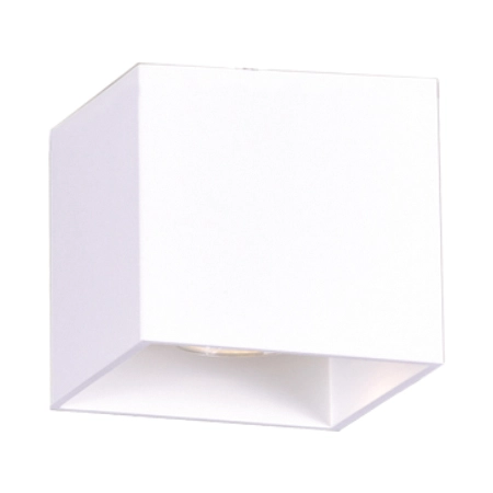 Mały box natynkowy, biała kostka GU10 K-4213 z serii KUBIK WHITE